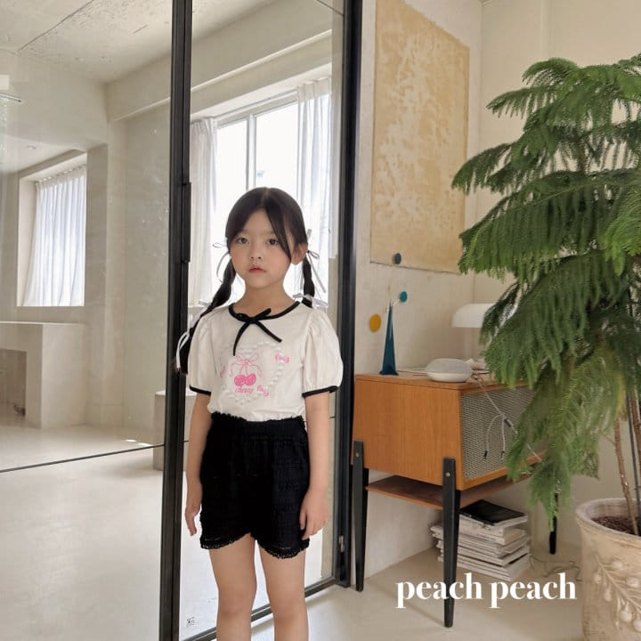 Peach peach - Korean Children Fashion - #prettylittlegirls - Ju Ju Tee - 4