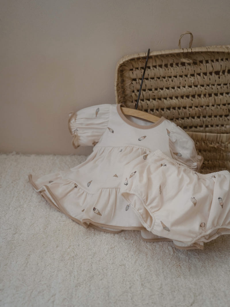 Peekaboo - Korean Baby Fashion - #babyboutiqueclothing - Icecream Baby Top Bottom Set - 7