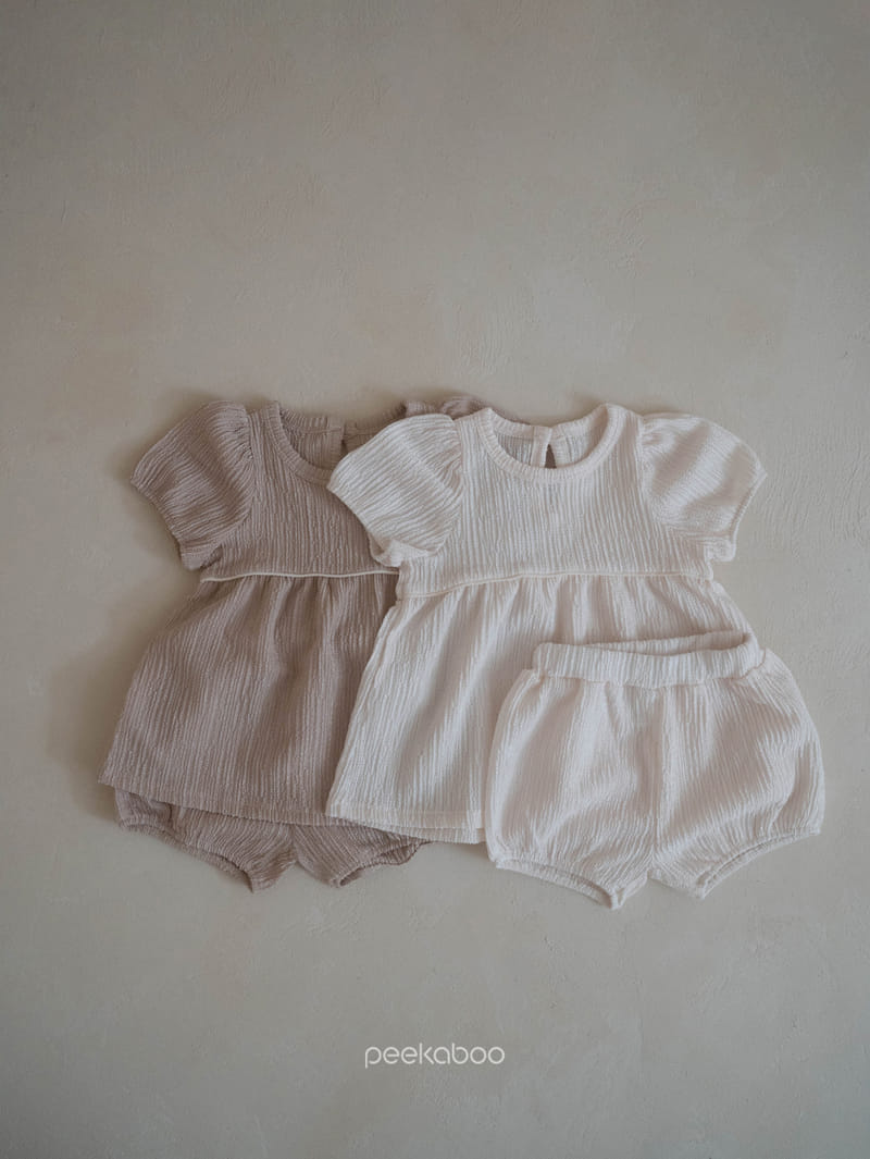 Peekaboo - Korean Children Fashion - #Kfashion4kids - Holly Top Bottom Set - 2
