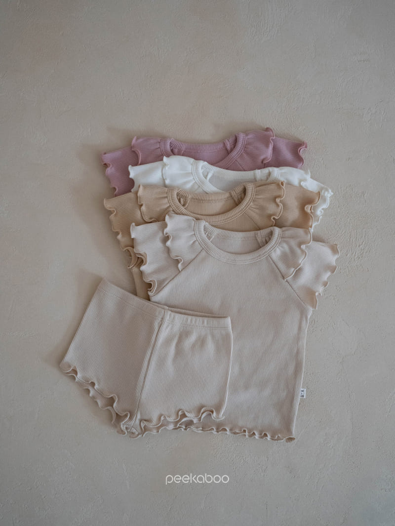 Peekaboo - Korean Children Fashion - #kidsshorts - Pioni Top Bottom Set