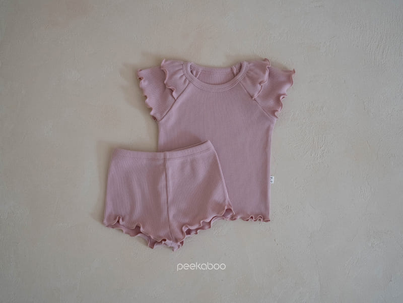 Peekaboo - Korean Children Fashion - #kidzfashiontrend - Pioni Top Bottom Set - 3