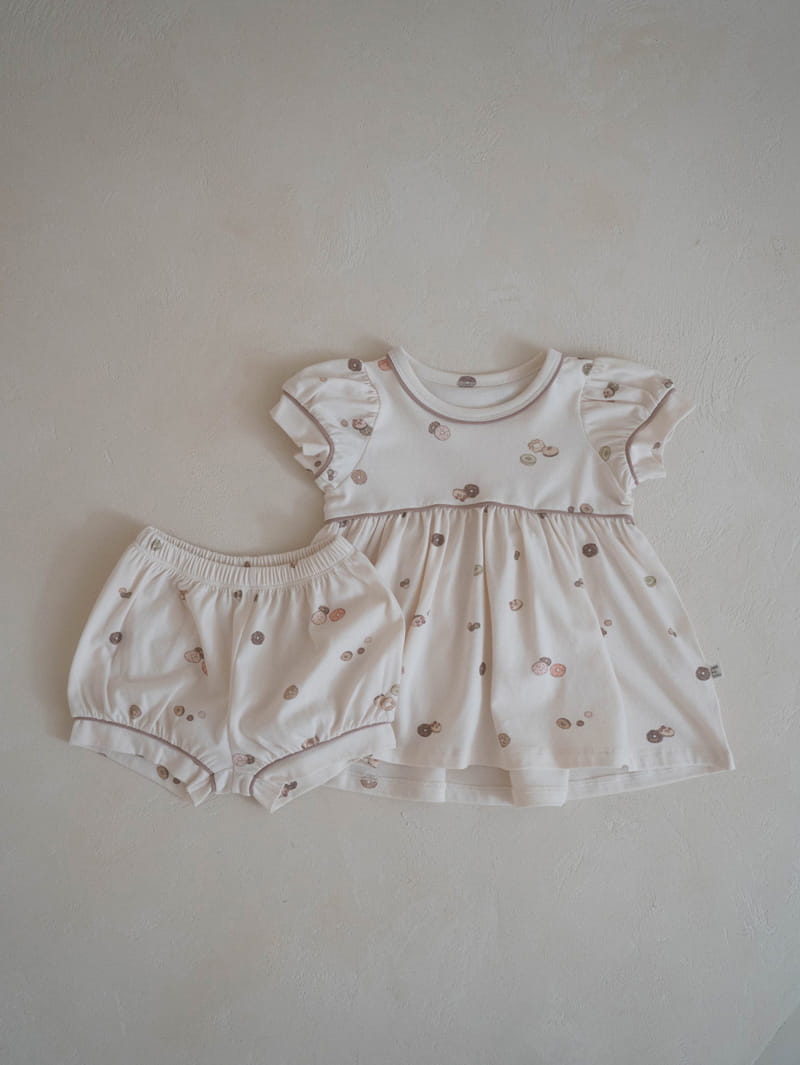 Peekaboo - Korean Children Fashion - #littlefashionista - Doughnut Top Bottom Set - 2