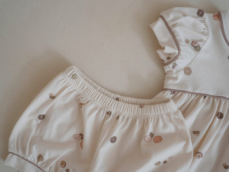 Peekaboo - Korean Children Fashion - #todddlerfashion - Doughnut Top Bottom Set - 6