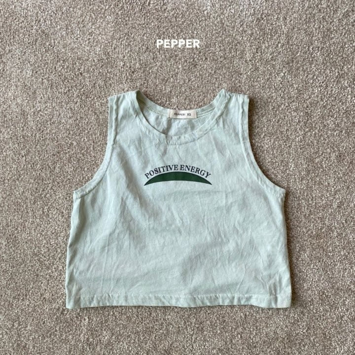 Pepper - Korean Children Fashion - #littlefashionista - Energy Sleeveless Tee - 2