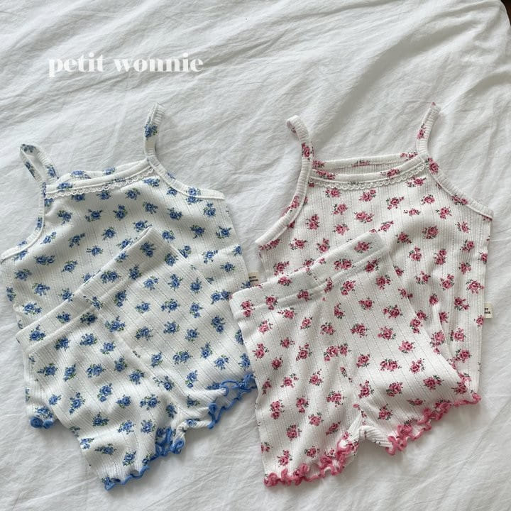 Petitwonnie - Korean Children Fashion - #Kfashion4kids - Versailles Sleeveless Top Bottom Set - 5