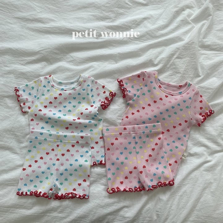Petitwonnie - Korean Children Fashion - #childofig - Love Song Top Bottom Set - 10