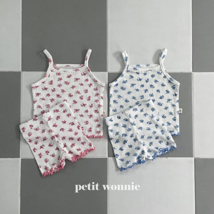 Petitwonnie - Korean Children Fashion - #fashionkids - Versailles Sleeveless Top Bottom Set