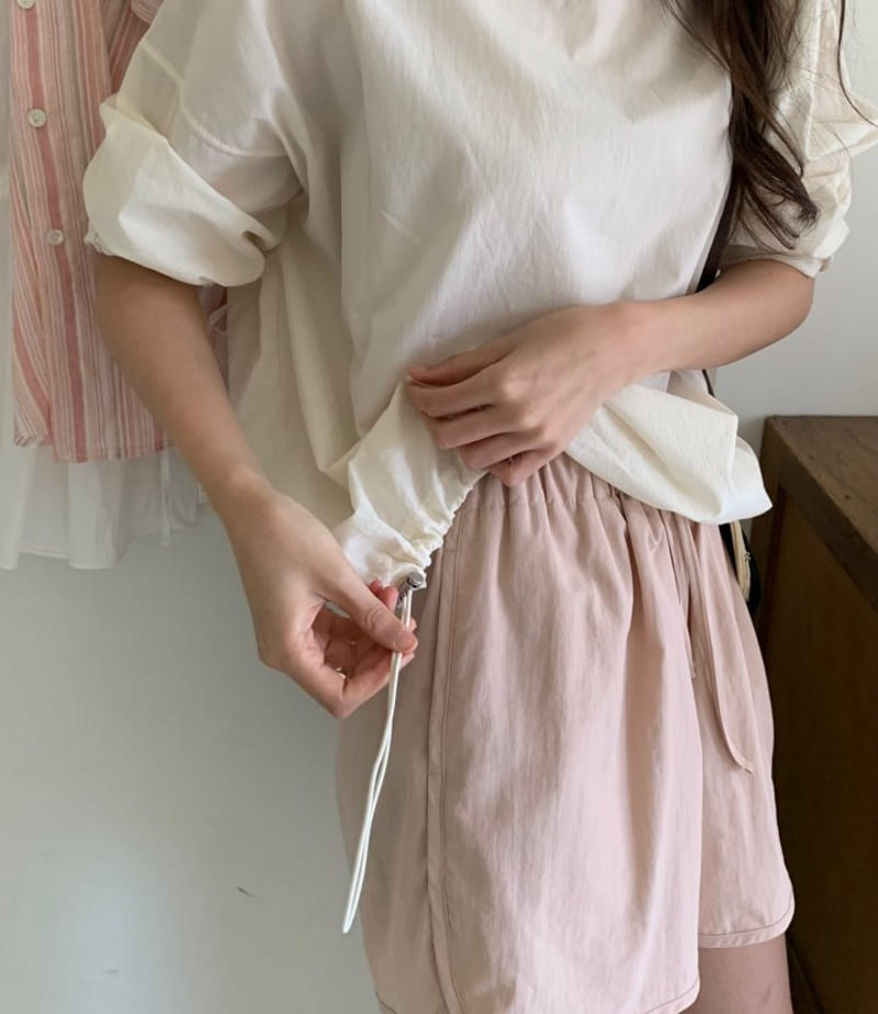 Pomelo - Korean Women Fashion - #womensfashion - String Sweatshirt - 8