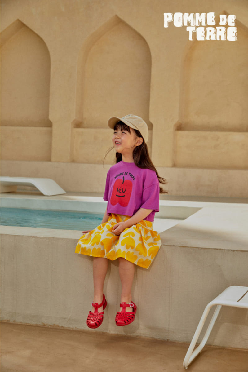 Pomme de terre - Korean Children Fashion - #childofig - Apple Crop Tee - 6
