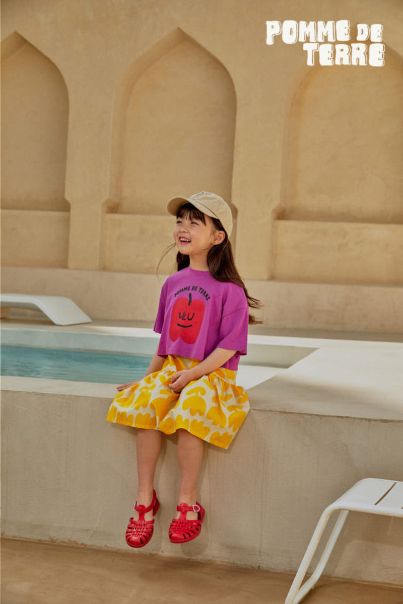 Pomme de terre - Korean Children Fashion - #designkidswear - Apple Crop Tee - 8