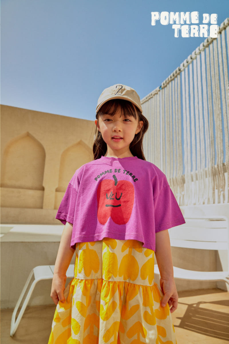 Pomme de terre - Korean Children Fashion - #discoveringself - Apple Crop Tee - 9