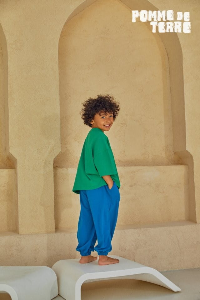 Pomme de terre - Korean Children Fashion - #discoveringself - Solid Jogger Pants - 3