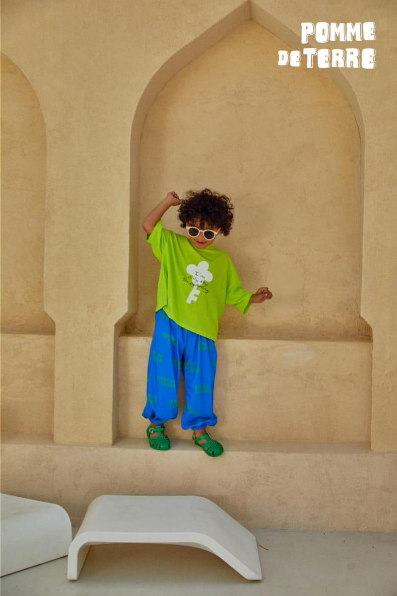 Pomme de terre - Korean Children Fashion - #kidzfashiontrend - Charlang Charlang Lettering Pants - 3