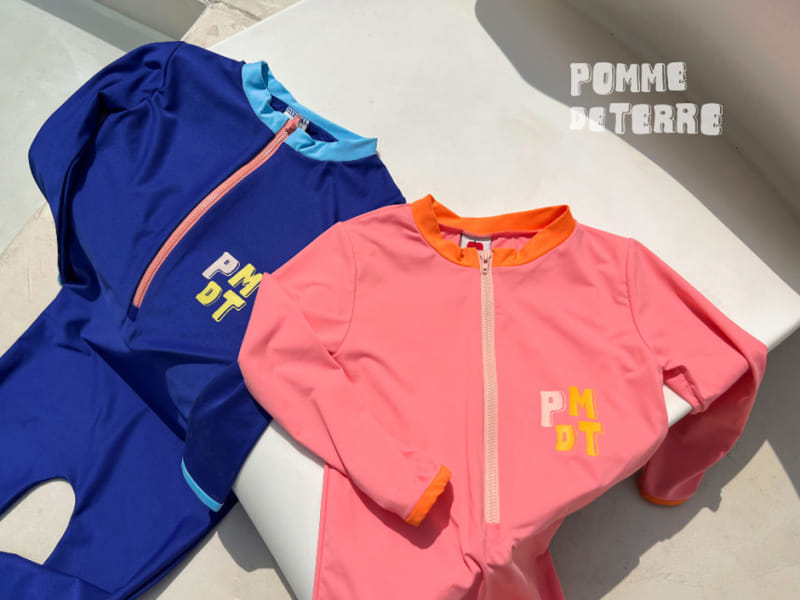 Pomme de terre - Korean Children Fashion - #prettylittlegirls - Heart Lock Swim Suit - 10