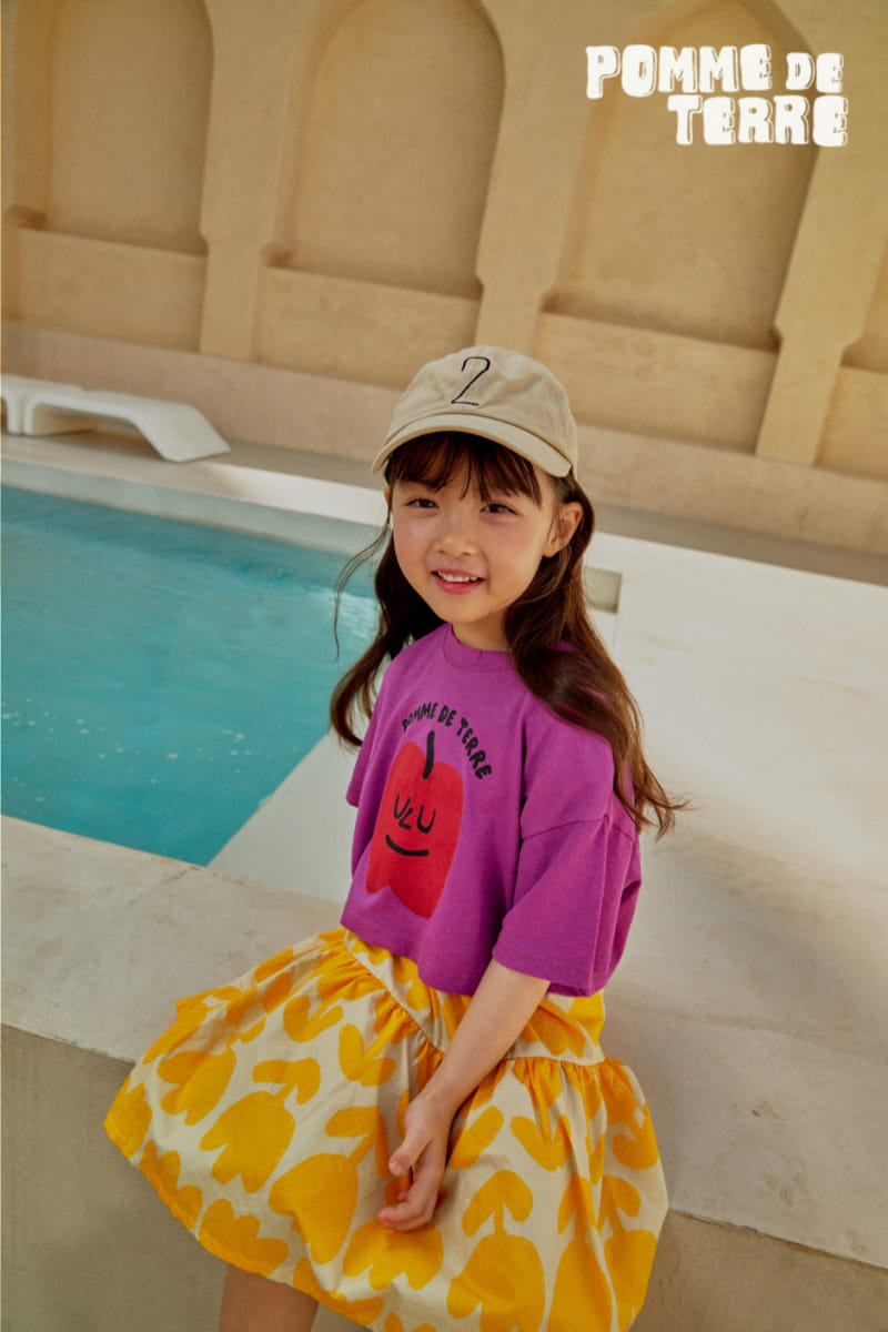 Pomme de terre - Korean Children Fashion - #stylishchildhood - Apple Crop Tee - 5