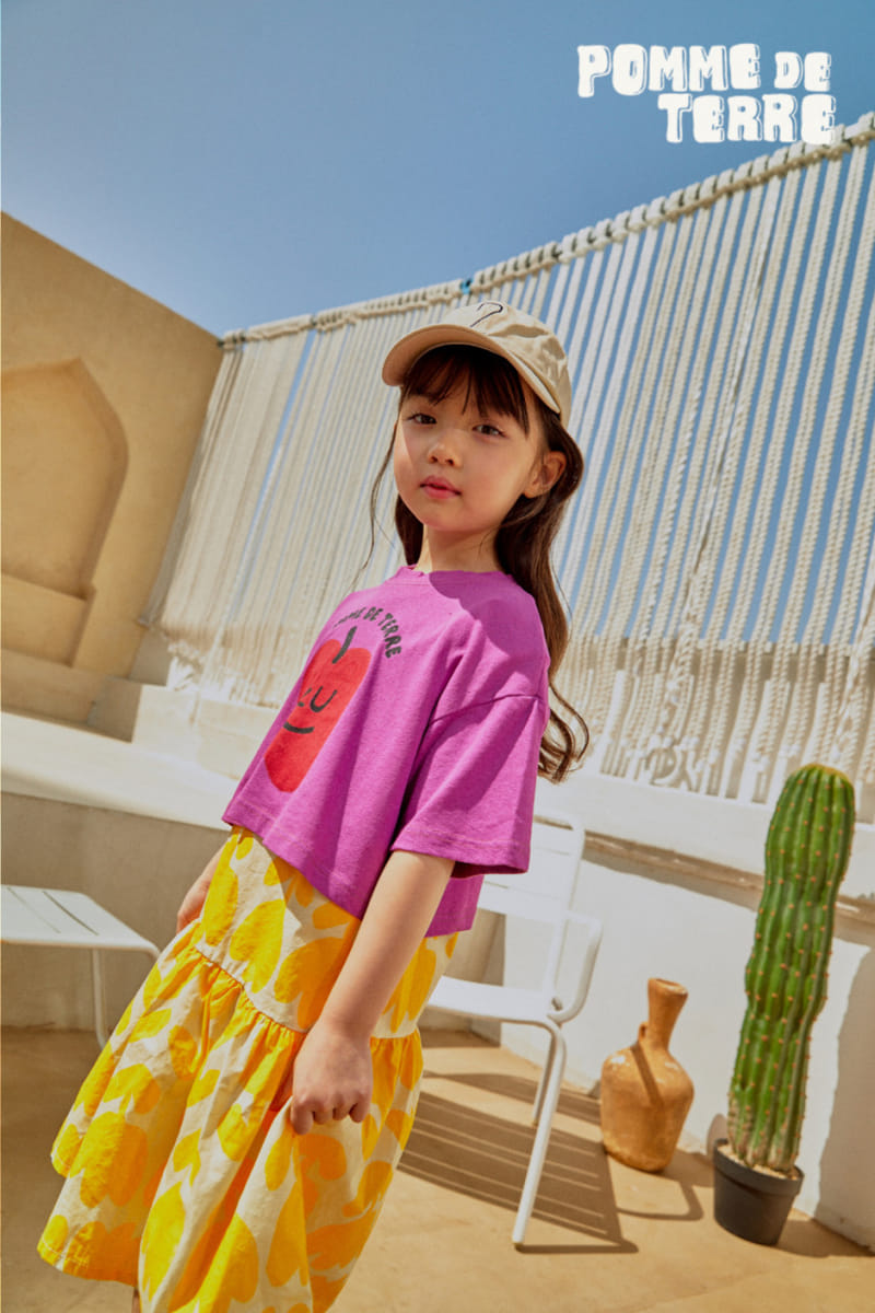 Pomme de terre - Korean Children Fashion - #todddlerfashion - Apple Crop Tee - 3