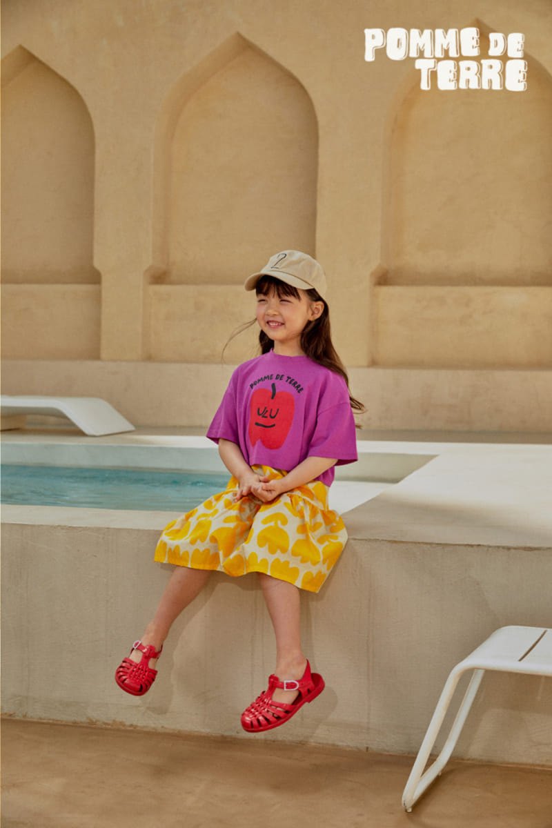 Pomme de terre - Korean Children Fashion - #todddlerfashion - Apple Crop Tee - 4