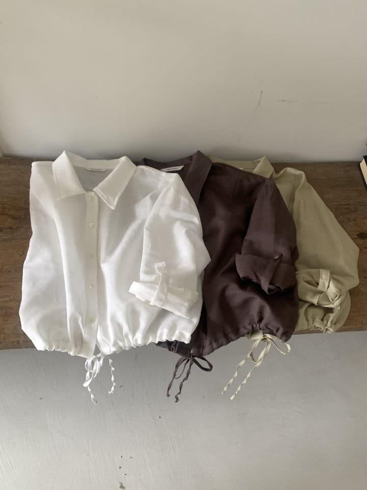Renouveau - Korean Women Fashion - #pursuepretty - L Roll Up Shirt