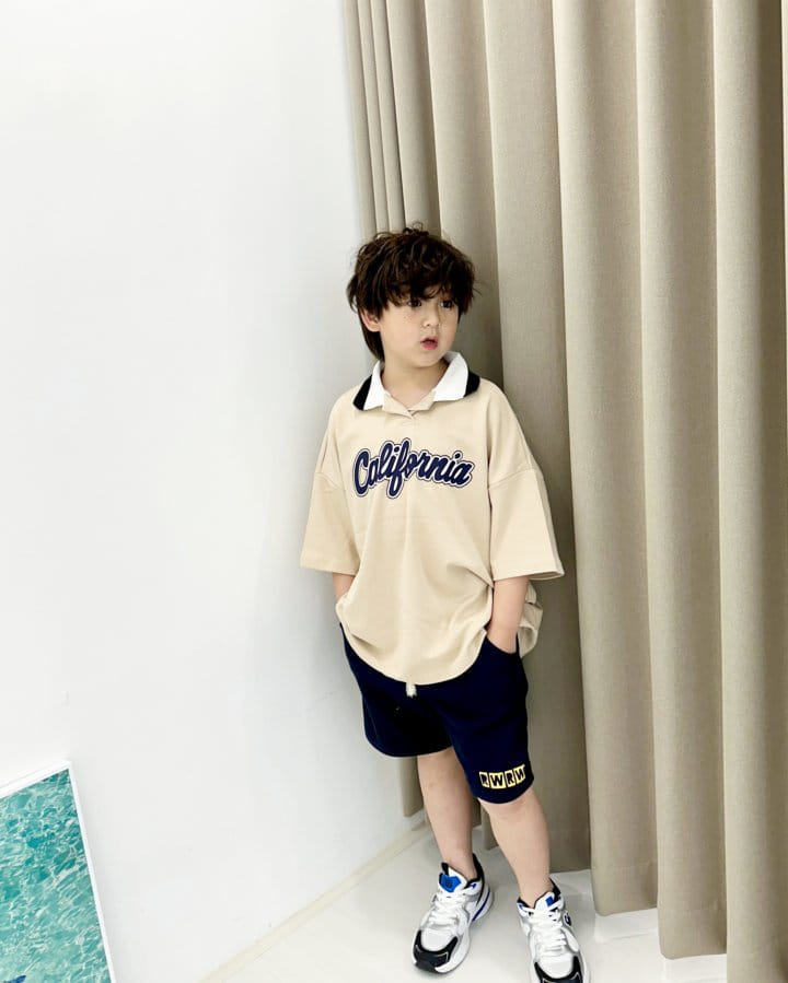 Riwoo Riwoo - Korean Children Fashion - #childofig - Kally Yocco Open Collar Tee - 10