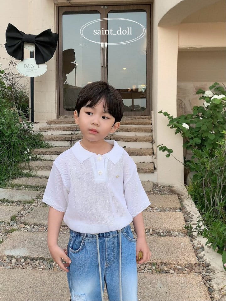 Saint Doll - Korean Children Fashion - #childofig - Collar Button Knit - 7