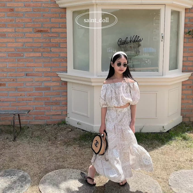 Saint Doll - Korean Children Fashion - #childrensboutique - Mom Off Crop Top