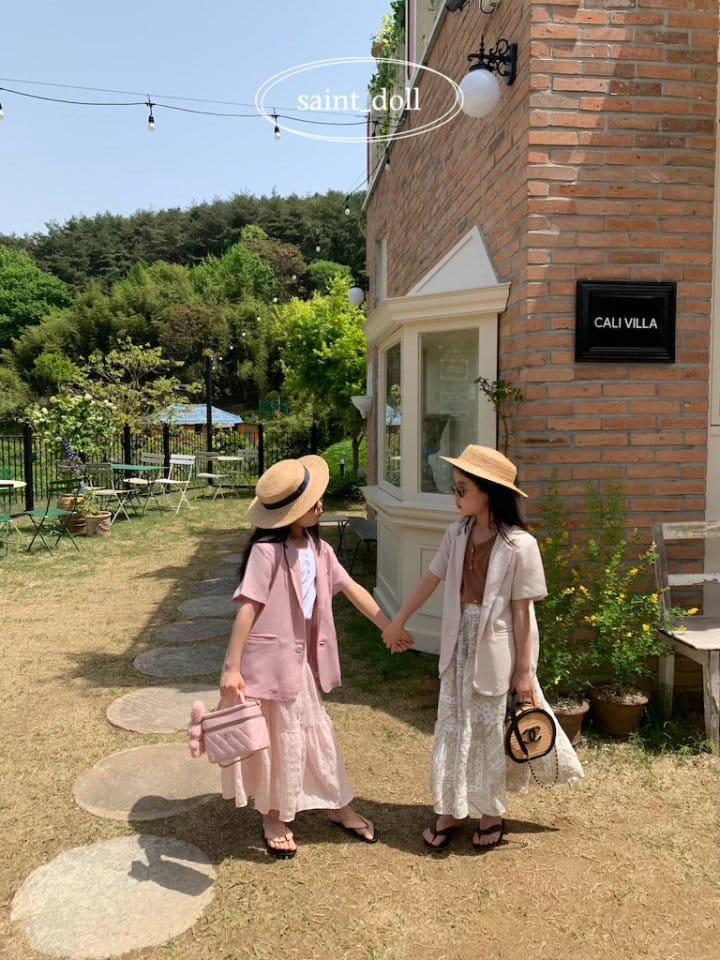 Saint Doll - Korean Children Fashion - #designkidswear - City Short Sleeve Jacket With Mom - 5