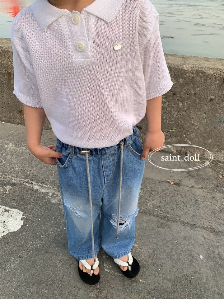 Saint Doll - Korean Children Fashion - #prettylittlegirls - Collar Button Knit - 3