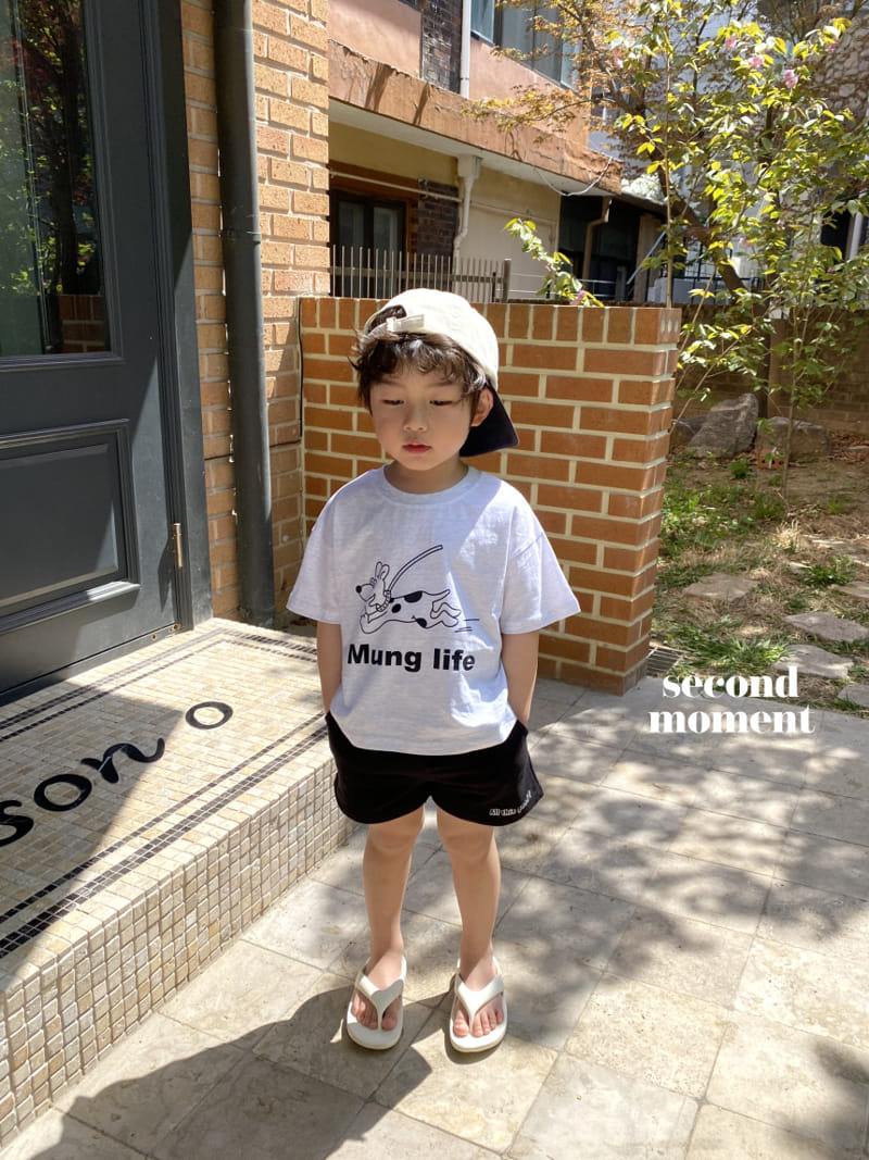 Second moment - Korean Children Fashion - #kidsshorts - Mung Life Tee - 2