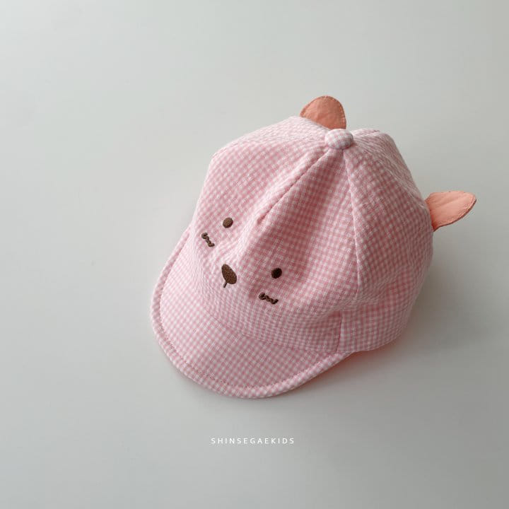 Shinseage Kids - Korean Children Fashion - #childrensboutique - Rabbit Ear Check Yamche Hat - 5