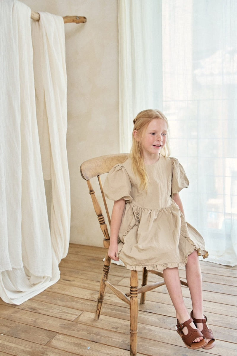 Slow b - Korean Children Fashion - #childofig - Frill One-Piece - 4