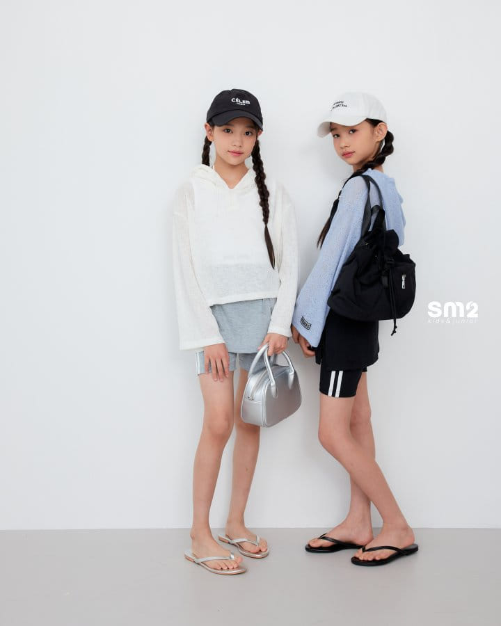 Sm2 - Korean Children Fashion - #discoveringself - Hoody Natural Sleeveless Set - 3
