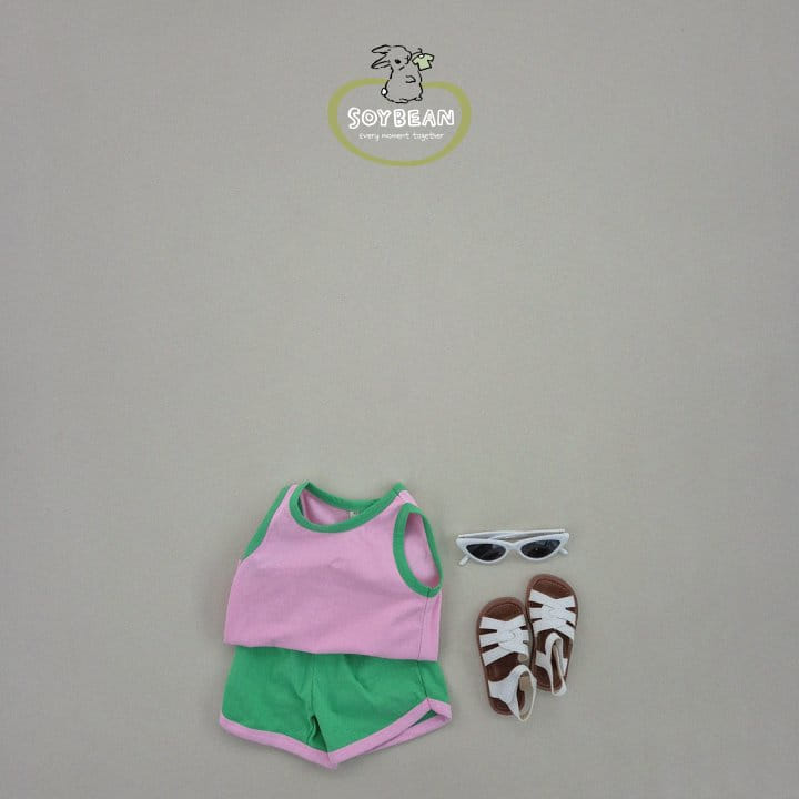 Soybean - Korean Children Fashion - #discoveringself - Mini Macaroon Top Bottom Set - 6
