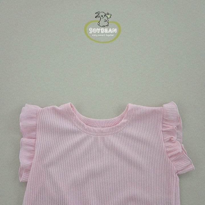 Soybean - Korean Children Fashion - #kidzfashiontrend - Cabbage Frill Top Bottom Set - 8