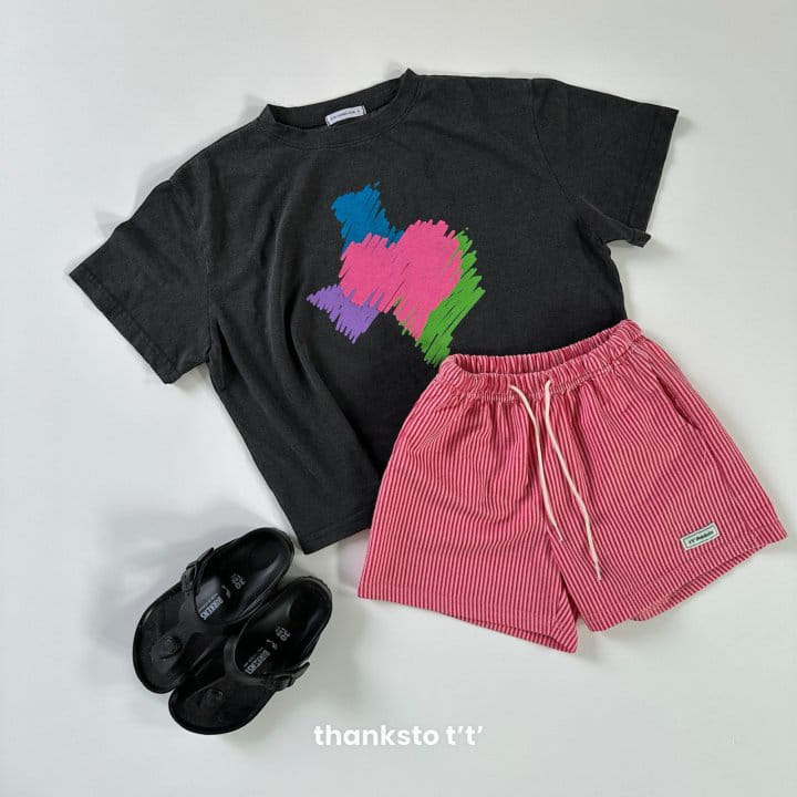 Thanksto TT - Korean Children Fashion - #kidzfashiontrend - Love Pig Tee - 4