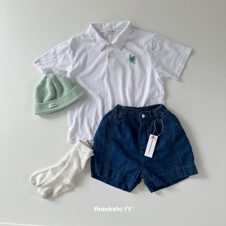 Thanksto TT - Korean Children Fashion - #discoveringself - TT Collar Tee - 4