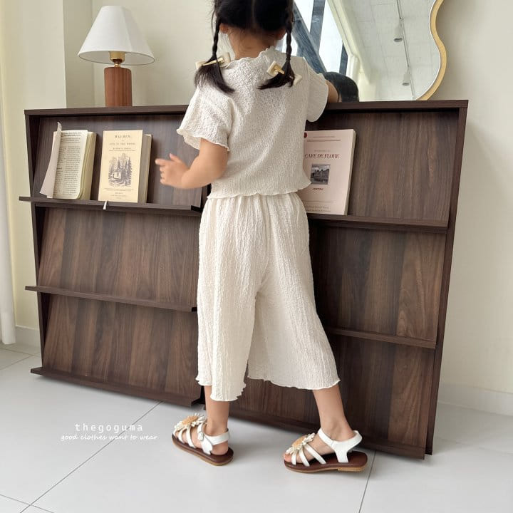 Thegoguma - Korean Children Fashion - #Kfashion4kids - Bodle Ribbon Top Bottom Set - 9