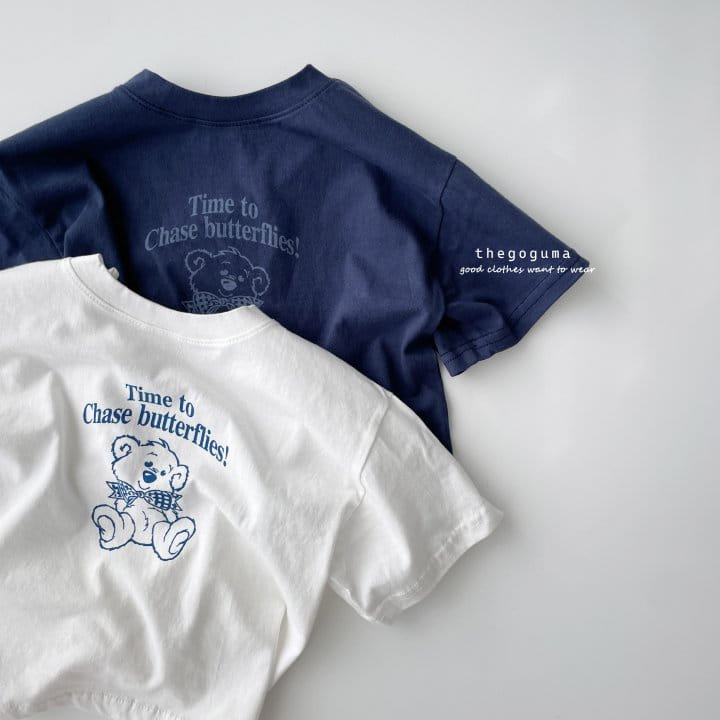 Thegoguma - Korean Children Fashion - #kidsshorts - Ribbon Bear Tee