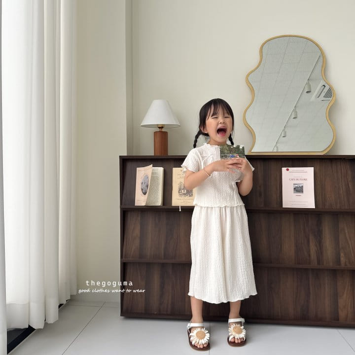 Thegoguma - Korean Children Fashion - #kidsstore - Bodle Ribbon Top Bottom Set - 7