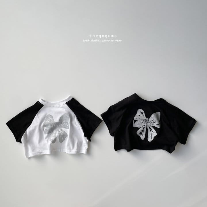 Thegoguma - Korean Children Fashion - #kidzfashiontrend - Lovely Ribbon Tee