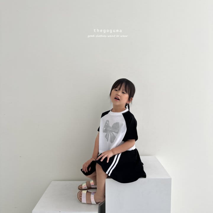 Thegoguma - Korean Children Fashion - #littlefashionista - Lovely Ribbon Tee - 4