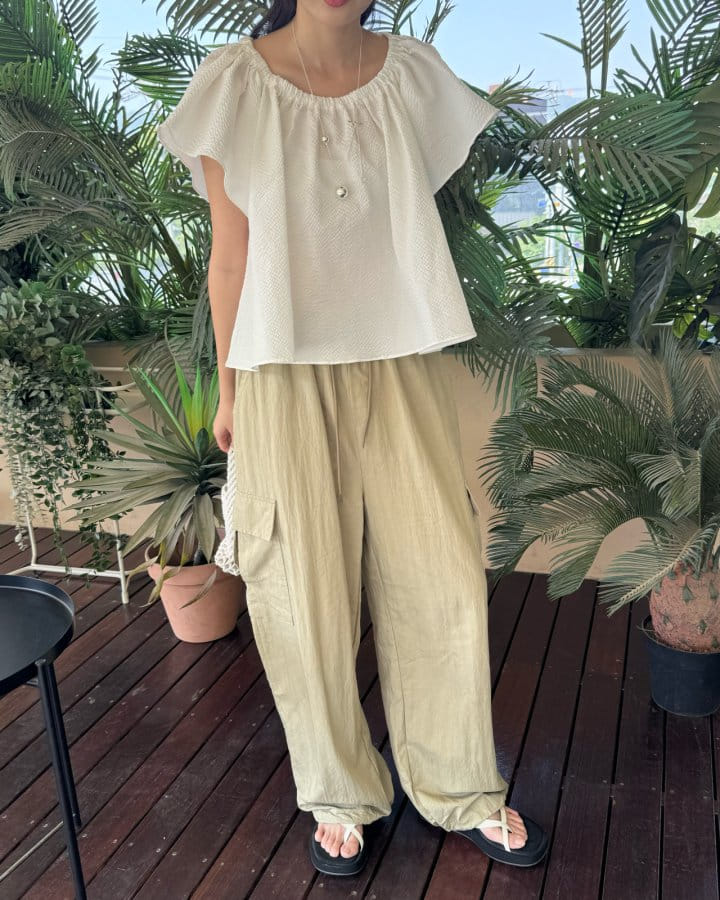 There's - Korean Women Fashion - #momslook - Bubble Blouse - 10