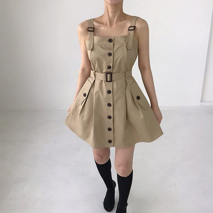 Twomoon - Korean Women Fashion - #momslook - Louis Belt One-Piece - 6