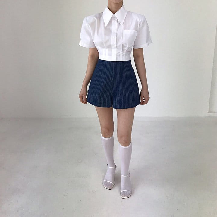Twomoon - Korean Women Fashion - #momslook - Tera Half Shirt - 8