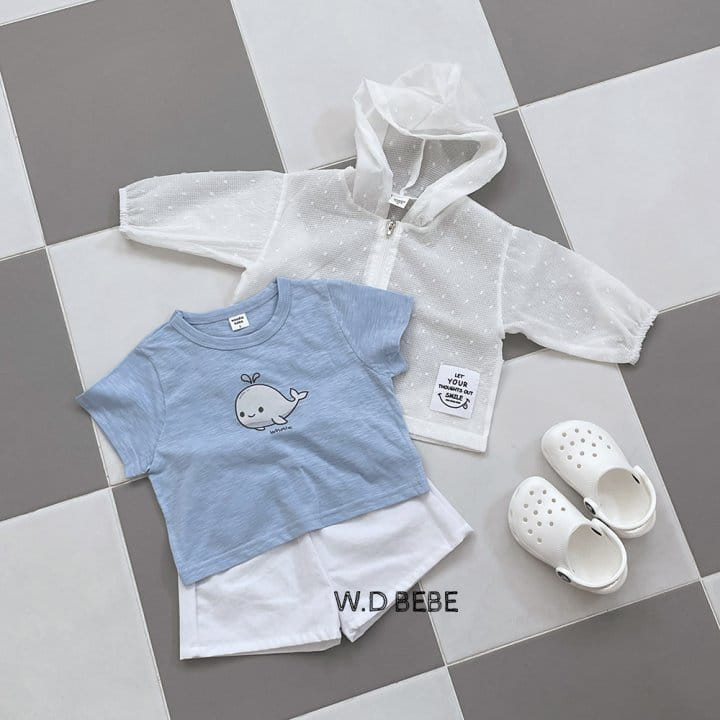 Woodie - Korean Children Fashion - #childofig - 24 Summer Whale Top Bottom Set - 11