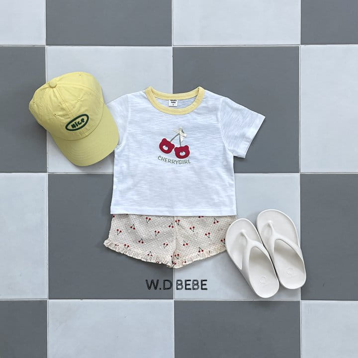 Woodie - Korean Children Fashion - #childofig - Cherry Girl Top Bottom Set - 7