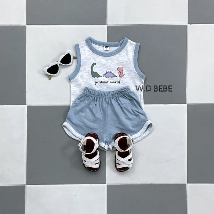 Woodie - Korean Children Fashion - #fashionkids - Jurassic Top Bottom Set - 6
