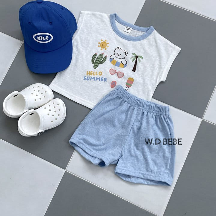 Woodie - Korean Children Fashion - #kidsshorts - 24 Summer Top Bottom Set - 8
