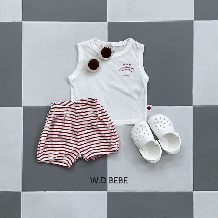Woodie - Korean Children Fashion - #kidsstore - Smile Top Bottom Set - 2