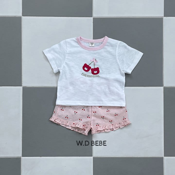 Woodie - Korean Children Fashion - #prettylittlegirls - Cherry Girl Top Bottom Set - 5
