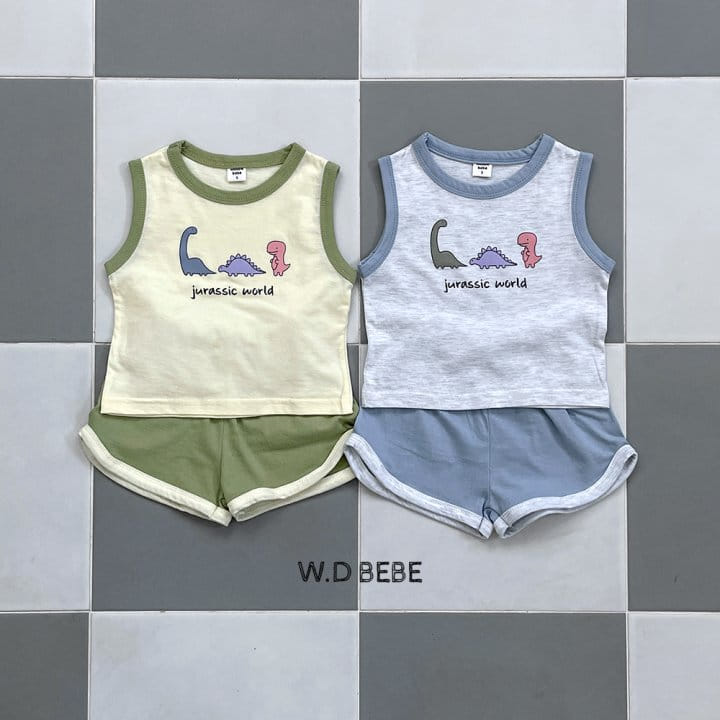 Woodie - Korean Children Fashion - #stylishchildhood - Jurassic Top Bottom Set
